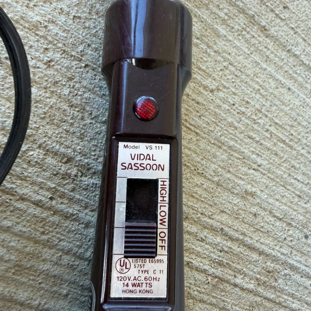 Vintage Vidal Sassoon Curling Brush Iron System VS‎ 111